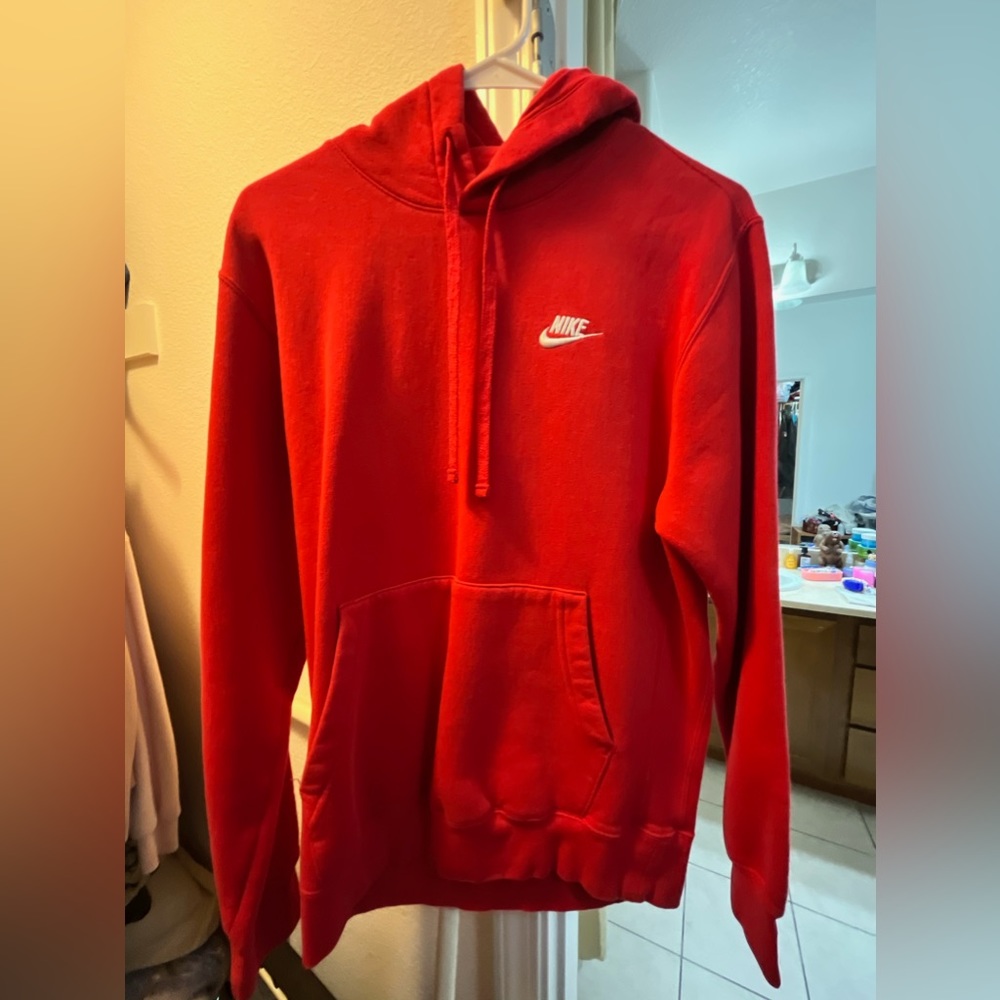 Nike Red Fleece Hoodie